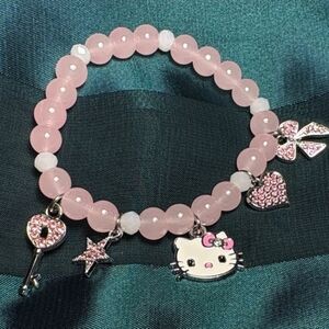 Pink Hello Kitty Charm Bracelet